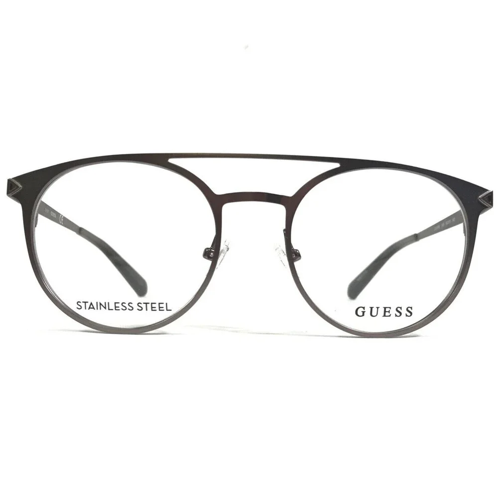 Guess Eyeglasses Frames GU1956 009 Grey Gunmetal Round Full Rim 50-19-140